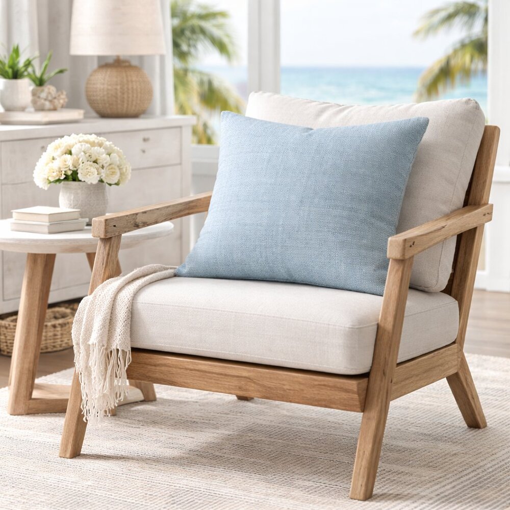 4/$25💤 Blue Square Textured Pillow